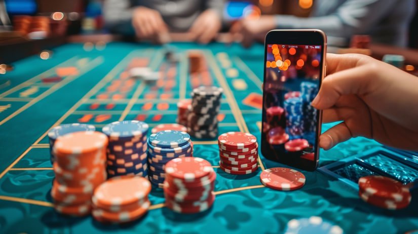 dadu55 Bandar Poker table interface showing live dealer feed